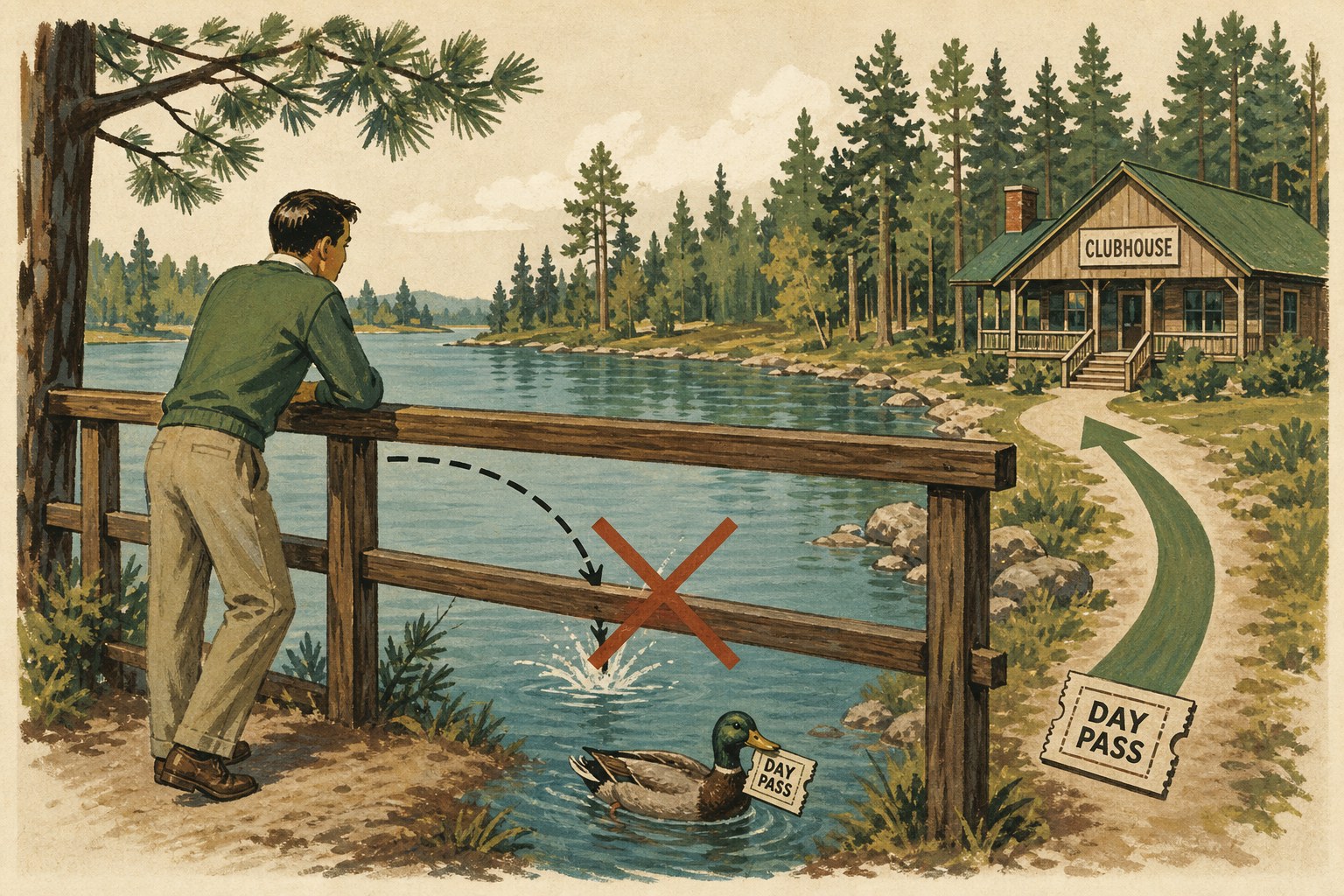NO WATER ACCESS diagram